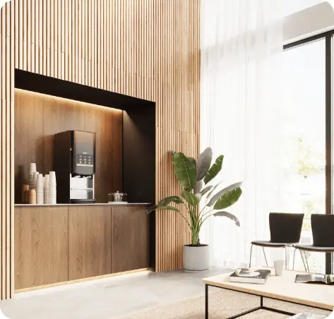 BOLERO TURBO - Ideal für Wartezimmer im Gesundheitswesen und Hotelbuffets. Zuverlässiges und bequemes Servieren großer Mengen an Getränken.