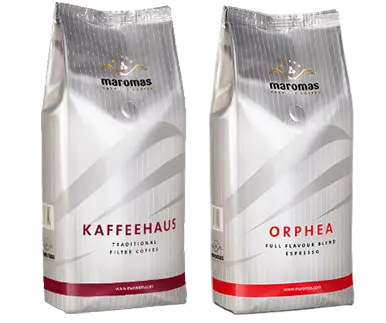 Kaffeebohnen von Maromas Orphea und Kaffeehaus